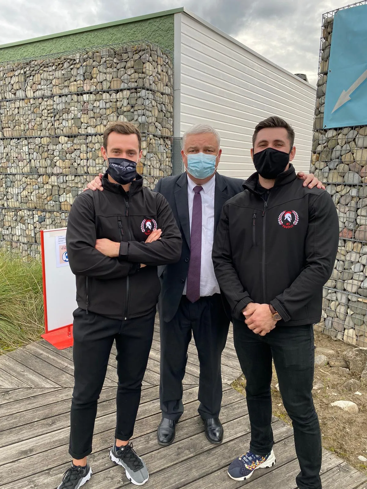 Agents MS Protect avec le Maire de Colmar